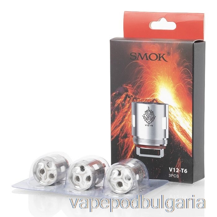 Vape Технически характеристики Smok Tfv12 резервни бобини & Rba 0.17ohm V12-t6 шесторна бобина (пакет от 3)